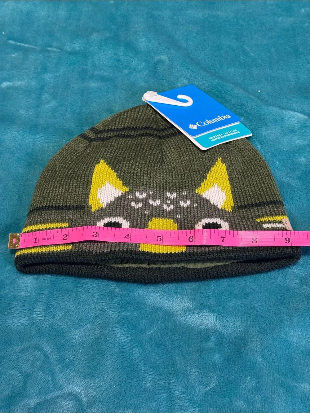 NWT Columbia Animal Beanie - Size Youth O/S